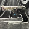 Le Magnum Firat Chromé en polymère lourd est un pistolet d’alarme et de défense de calibre 9 mm PAK.