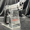 Le Magnum Firat Chromé en polymère lourd est un pistolet d’alarme et de défense de calibre 9 mm PAK.