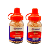 Lot de 2  biberons de BILLES ACIER - CUIVREES "COPPERHEAD" - BB C4.5 X1500