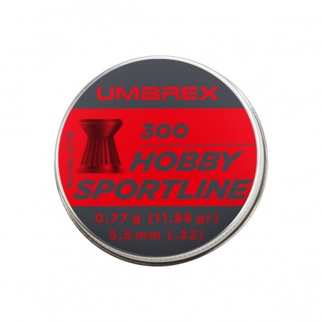 UMAREX -  Plombs de Qualité Allemande - HOBBY SPORTLINE - Tête plate 5,5 MM