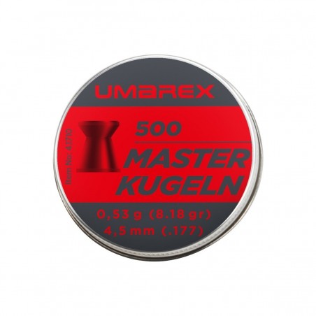 UMAREX- Plombs de Qualité Allemande-  MASTERKUGELN- Tête plate 4.5 MM