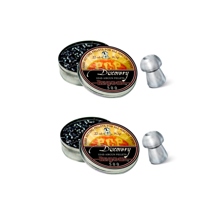 Lot de 2 boite de PLOMBS "BENJAMIN DISCOVERY" - HOLLOW POINT - C5.5 X500