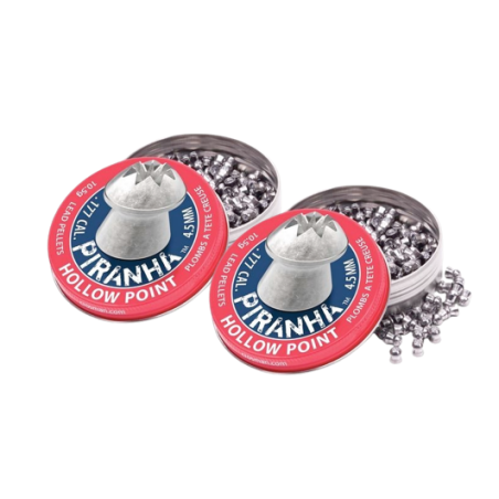 LOT DE 2 BOITE DE PLOMBS "PIRANHA HOLLOW POINT" - C4.5 X400
