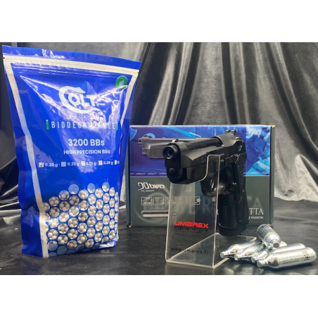 PISTOLET- "BERETTA 90TWO" -Cal. BBS 6MM - CO2