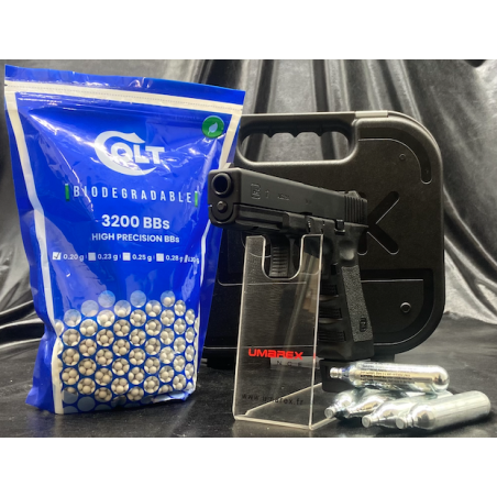 PISTOLET GLOCK 17 - "DELUXE"- Cal. BBS 6MM - CO2