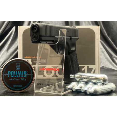UMAREX - PISTOLET GLOCK 17 GEN5 MOS "BLACK" - CO2 - CAL 4.5MM