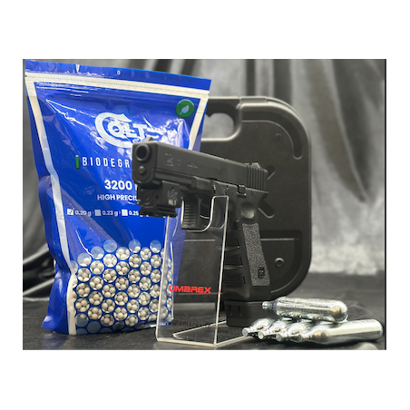 PISTOLET GLOCK 17 - "DELUXE"- Cal. BBS 6MM - CO2