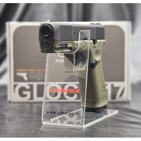 PISTOLET GLOCK17 GEN5 BLACK BATTLEFIELD GREEN - BBS 6MM - CO2