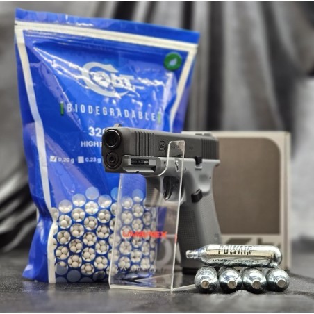 UMAREX PISTOLET GLOCK17 GEN5 "BLACK TUNGSTEN GRAY" BBS 6MM-CO2