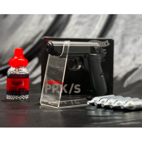 Umarex - PISTOLET WALTHER PPK/S CO2 CAL BB/4.5
