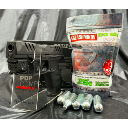 Pack Laser Prêt à tirer PISTOLET "WALTHER PDP COMPACT 4"-BBS 6MM-CO2