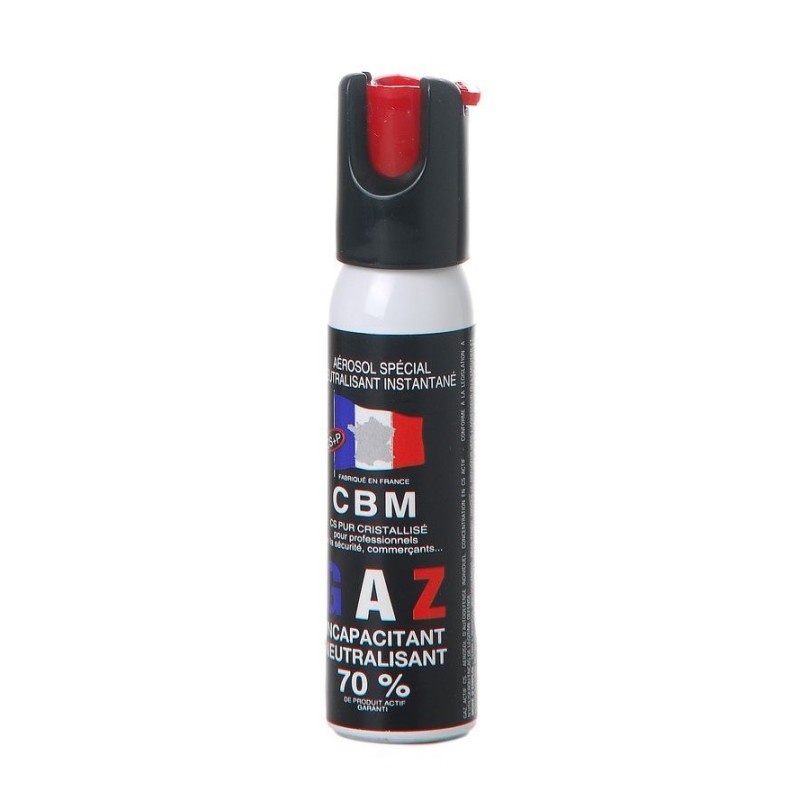 Colombisports - BOMBE GAZ DEFENSE CS CAPOT 1/4 DE TOUR 25ML Colombisports - BOMBE GAZ DEFENSE CS CAPOT 1/4 DE TOUR 25ML