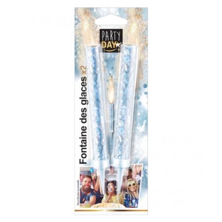 PYRAGRIC - Paquet de 2 FONTAINES DES GLACES 12cm