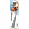 PYRAGRIC - 10 CIERGES MAGIQUES GRIS 18CM