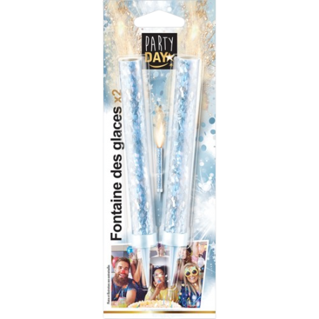 PYRAGRIC - Paquet de 2 FONTAINES DES GLACES 12cm