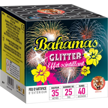 Superbe feu d'artifice Bahamas 25 Coups