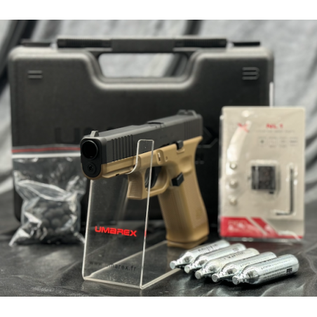 Umarex - PISTOLET GLOCK 17 GEN5 CAL 43 PAINTBALL T4E COYOTE
