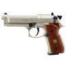 UMAREX - PISTOLET "BERETTA M 92 FS" - CO2 - CAL 4.5 MM - NICKEL/BOIS