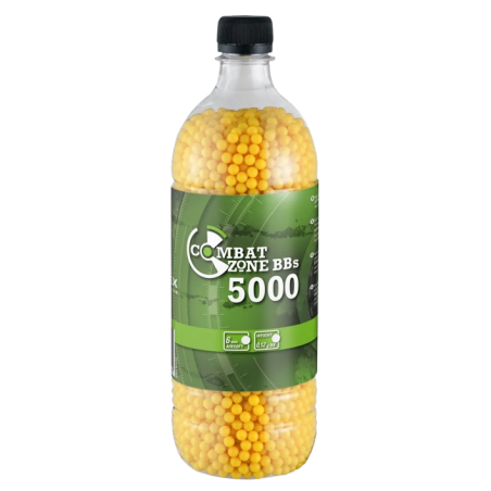 UMAREX - BILLES BBS 6MM COMBAT ZONE JAUNE 0.12G BOUTEILLE X5000