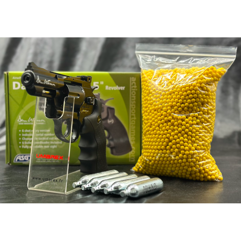 REVOLVER "DAN WESSON 2.5'' - Noir - Cal 6mm - CO2 REVOLVER "DAN WESSON 2.5'' - Noir - Cal 6mm - CO2