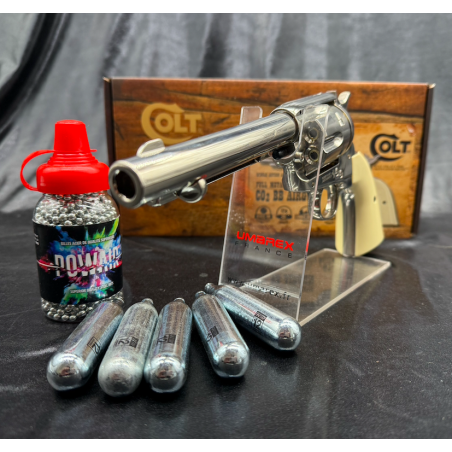 Umarex -  REVOLVER COLT SA ARMY 45 5.5'' CO2 CAL BB/4.5 NICKEL PLATED