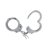 MENOTTES DE POIGNETS EN ACIER DOUBLE VERROUILLAGE - NICKELÉES "UMAREX"