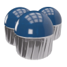 BILLES PEINTURE BLEUE PRECISION CAL 68 X10 "UMAREX"