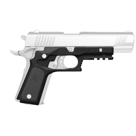 Umarex-SYSTEME POIGNEE/RAIL RECOVER CC3P POUR 1911 STANDARD - CADRE NOIR POIGNEE GRISE