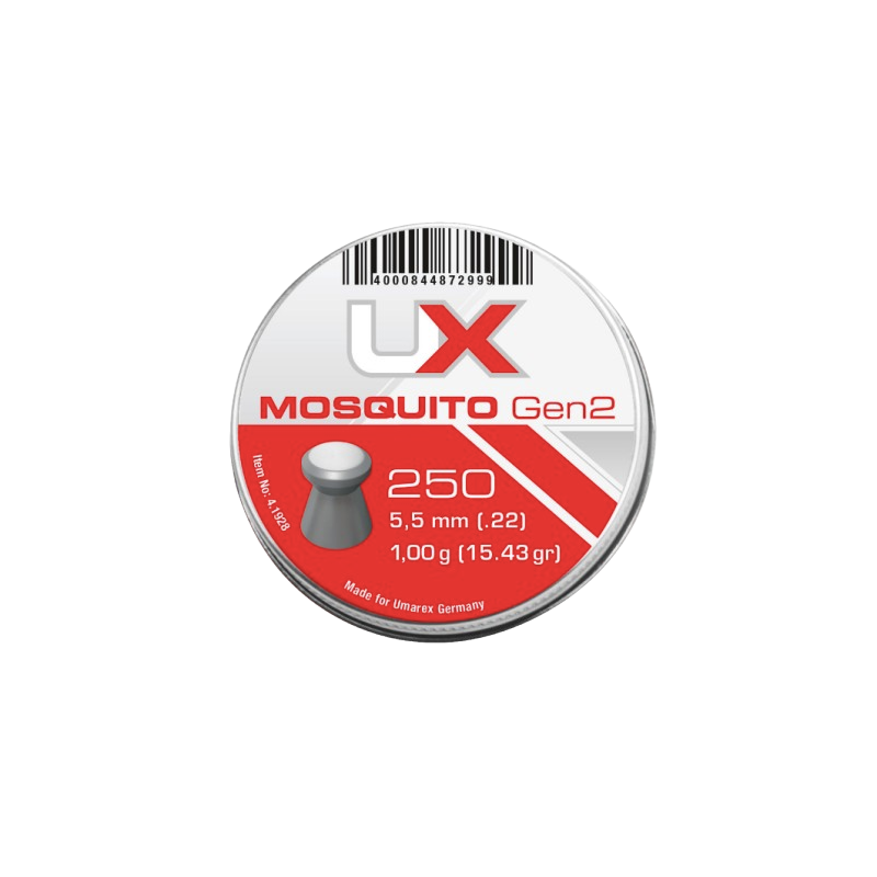 PLOMB PLAT UX MOSQUITO GEN2 CAL 5.5 MM 1.00G CDTNMT 5X250 "UMAREX" PLOMB PLAT UX MOSQUITO GEN2 CAL 5.5 MM 1.00G CDTNMT 5X250 "UMAREX"