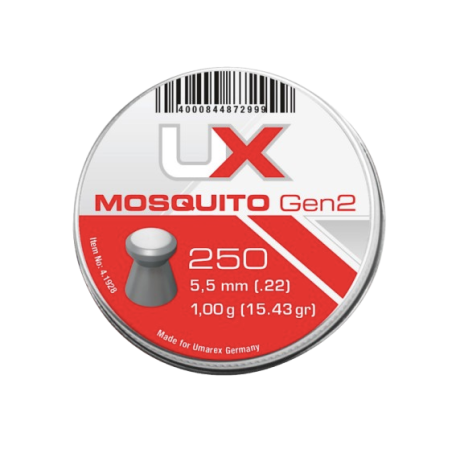 PLOMB PLAT UX MOSQUITO GEN2 CAL 5.5 MM 1.00G CDTNMT 5X250 "UMAREX"