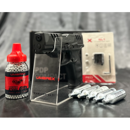 Umarex-pistolet Walther pdp compact4 CO2 CALBB/4.5MM blowback or combo