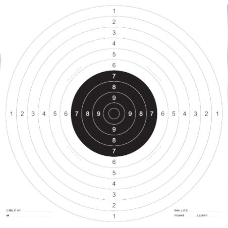 CIBLES PAPIER C50 51X52 PACK DE 100 "UMAREX"