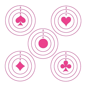 CIBLES PAPIER 4AS 14X14...