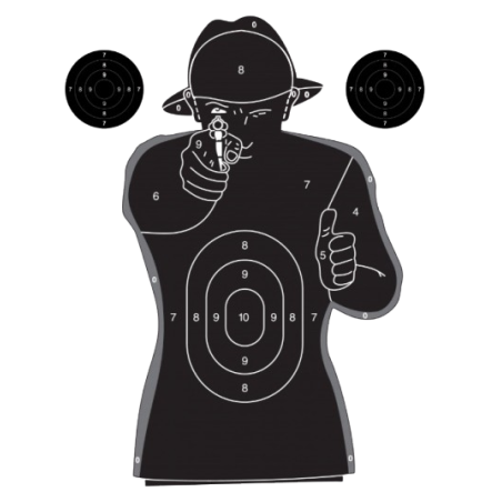 CIBLES SILHOUETTE NOIR 50X70 PACK DE 100 "UMAREX"