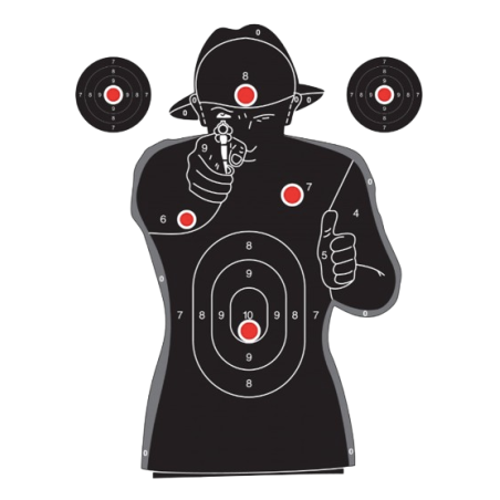 CIBLES SILHOUETTE 2 COULEURS 50X70 PACK DE 100 "UMAREX"