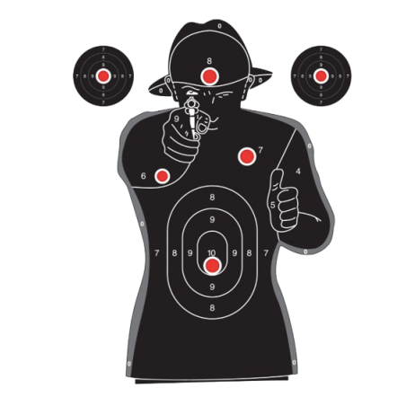 CIBLES SILHOUETTE 2 COULEURS 30X41 PACK DE 100 "UMAREX"