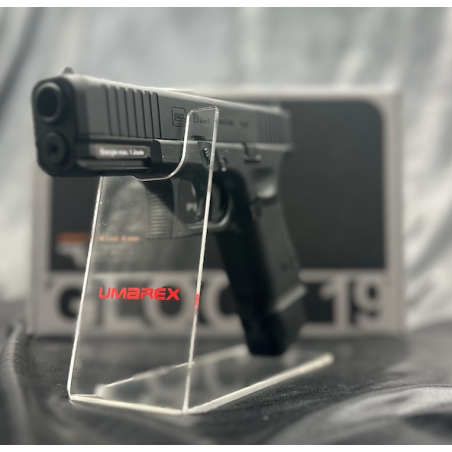 UMAREX - PISTOLET GLOCK 19 GEN5 MOS BBS 6MM CO2 BLACK - 4 INTERFACES