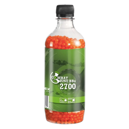 Umarex -BILLES BBS 6MM COMBAT ZONE ORANGE 0.12G BOUTEILLE X2700