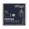 CART 9 MM PA GAZ PEPPER "WALTHER" X10