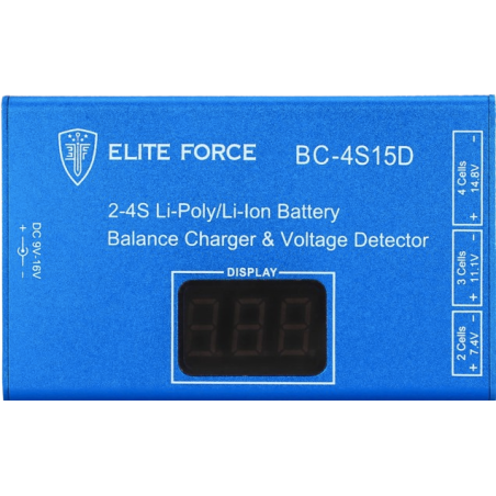 Umarex -CHARGEUR POUR BATTERIE LIPO "ELITE FORCE" 7,4 A 14,8 V 2-4S