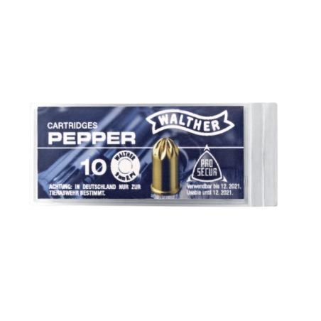 UMAREX-CART 9 MM R GAZ PEPPER WALTHER X10