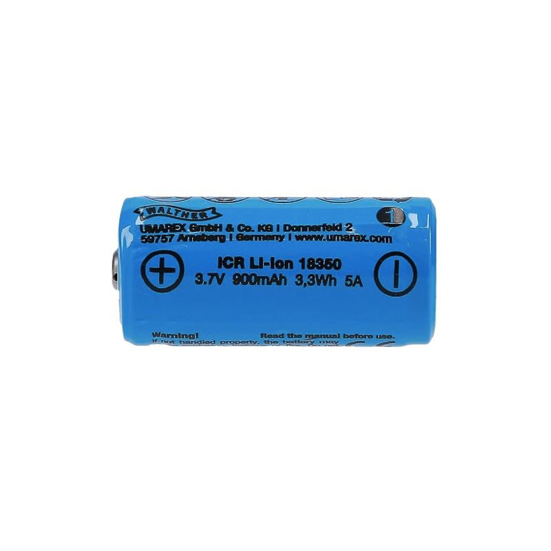 Umarex - PILE POUR LAMPE "WALTHER" 18350 LI-ION 900 mAh