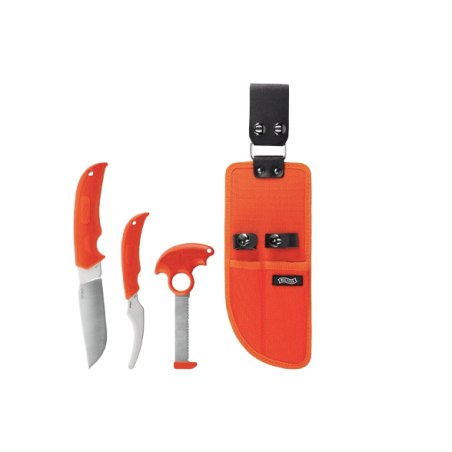 Umarex - KIT D'OUTILS DE CHASSE "WALTHER" HUNTER KNIFE SET 2 - ORANGE