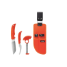 Umarex - KIT D'OUTILS DE CHASSE "WALTHER" HUNTER KNIFE SET 2 - ORANGE