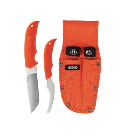 Umarex - KIT D'OUTILS DE CHASSE "WALTHER" HUNTER KNIFE SET 3 - ORANGE