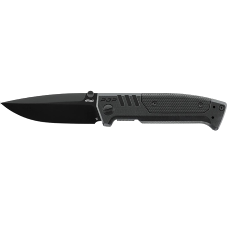 Umarex - COUTEAU PLIANT "WALTHER" PDP SPEARPOINT FOLDER BLACK