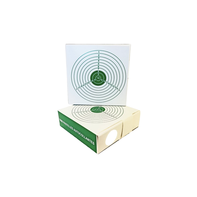Umarex - GOMMETTES BLANCHES POUR CIBLES DIAM. 15 MM, BOITE DE 1000 Umarex - GOMMETTES BLANCHES POUR CIBLES DIAM. 15 MM, BOITE DE 1000
