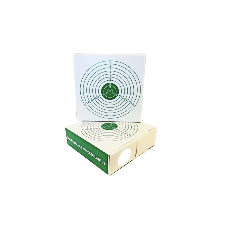 Umarex- GOMMETTES BLANCHES POUR CIBLES DIAM. 19 MM, BOITE DE 1000
