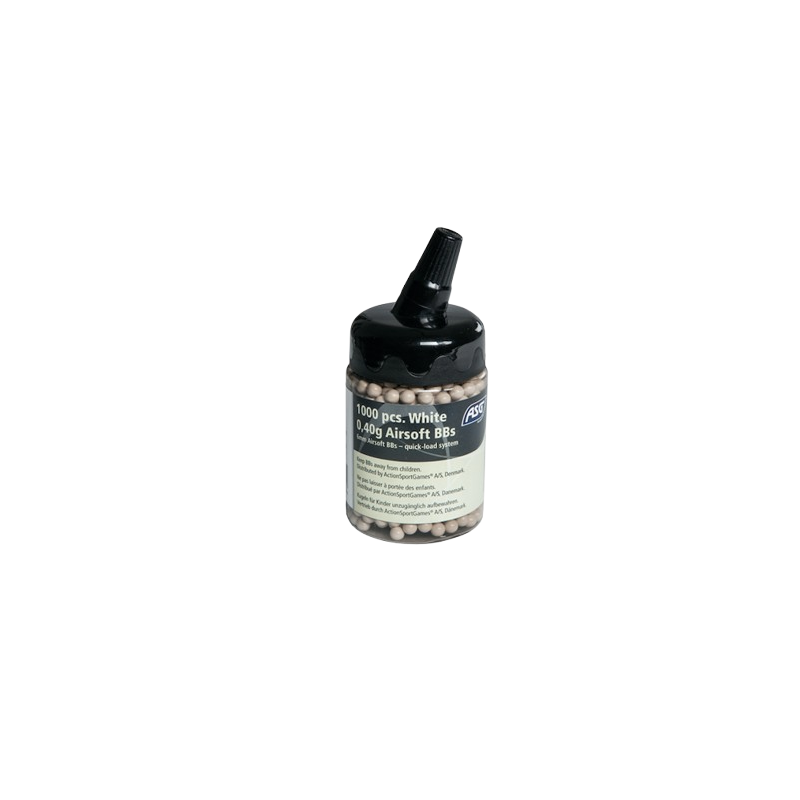 ASG - BILLES 0.40G ACCURACY BLANCHES EN POT DE 1000