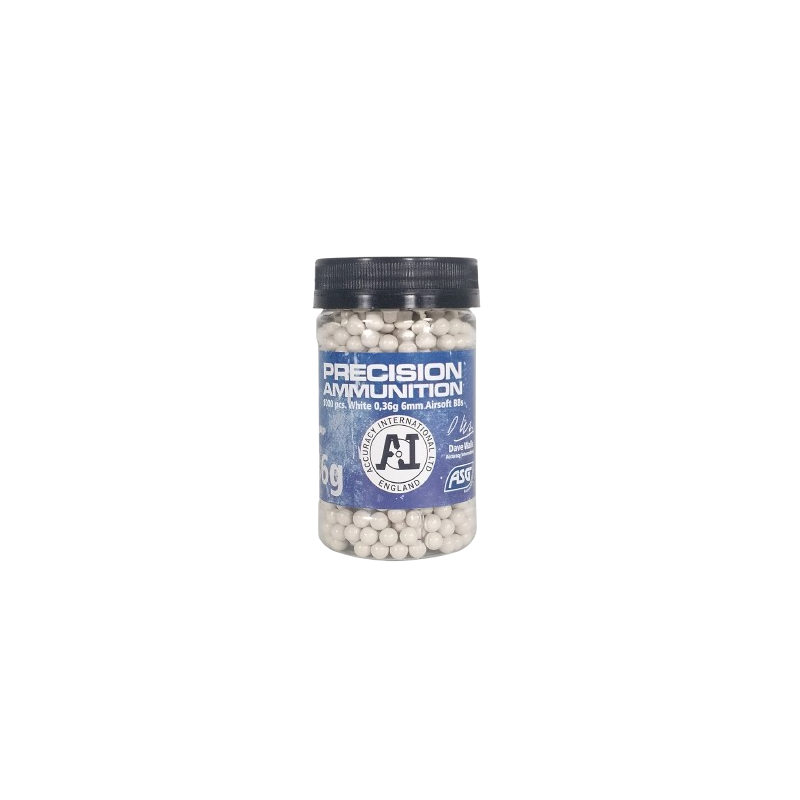 ASG - BILLES 0.36G ACCURACY BLANCHES EN POT DE 1000 ASG - BILLES 0.36G ACCURACY BLANCHES EN POT DE 1000
